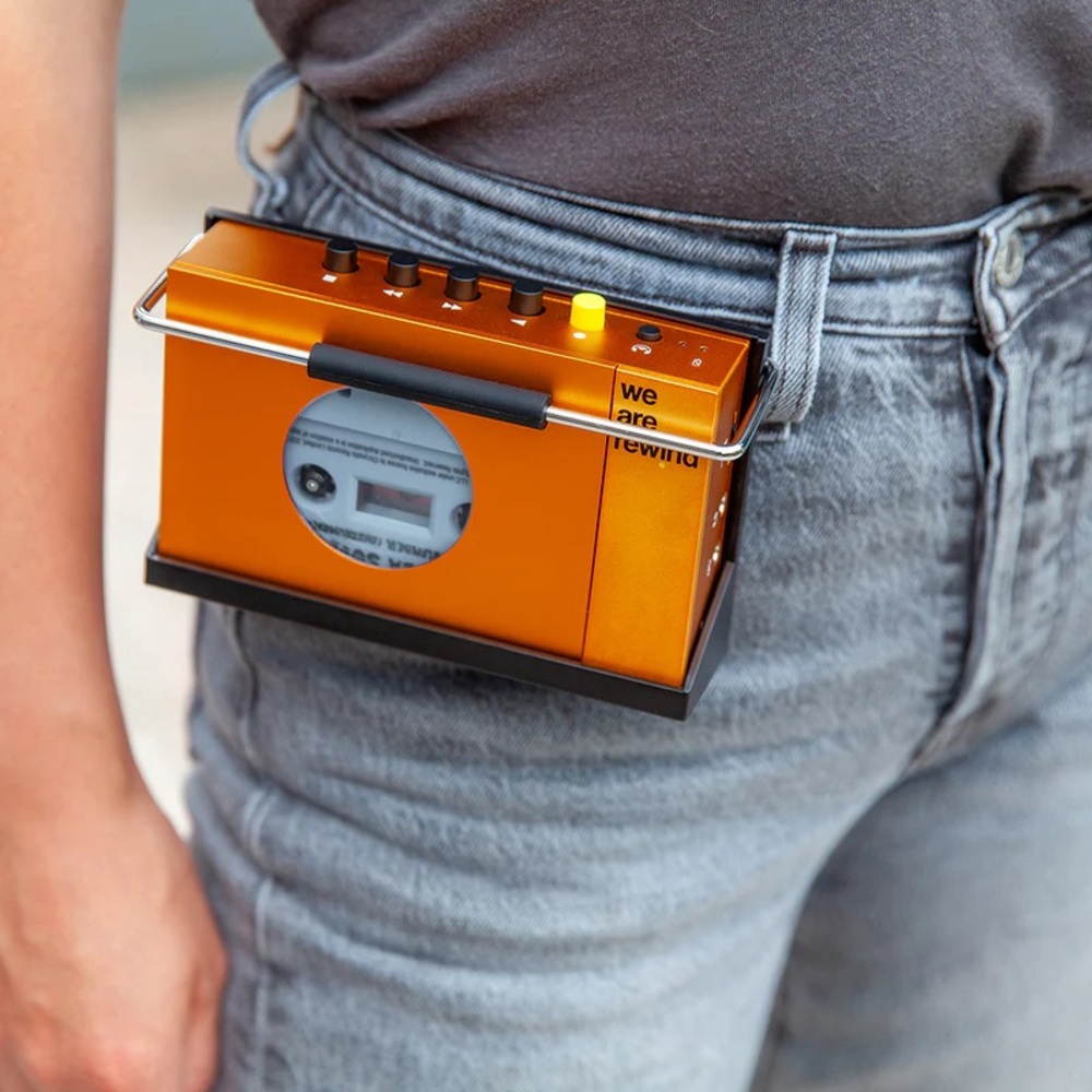 We Are Rewind Orange Cassette Player